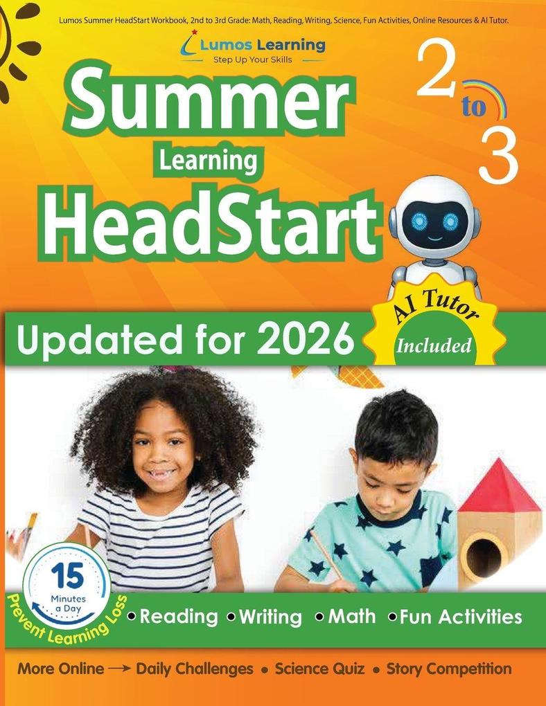 Lumos Summer HeadStart Workbook 2nd to 3rd Grade