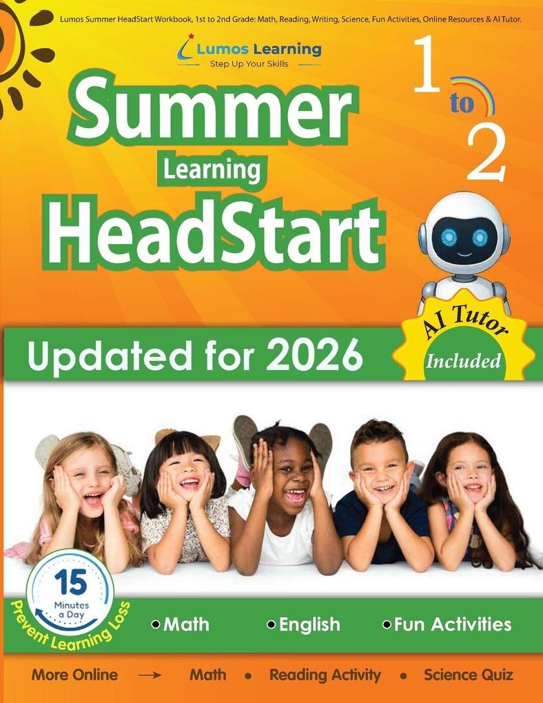 Lumos Summer HeadStart Workbook 1st to 2nd Grade