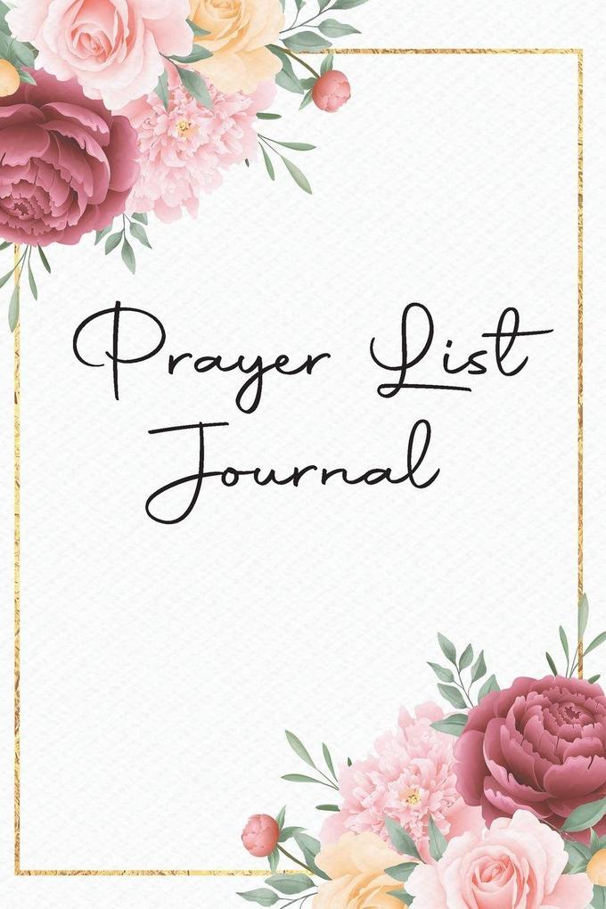 Prayer List Journal