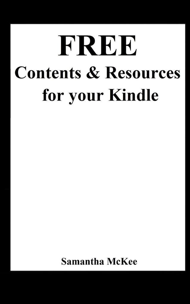 Free Contents and Resources for your Kindle