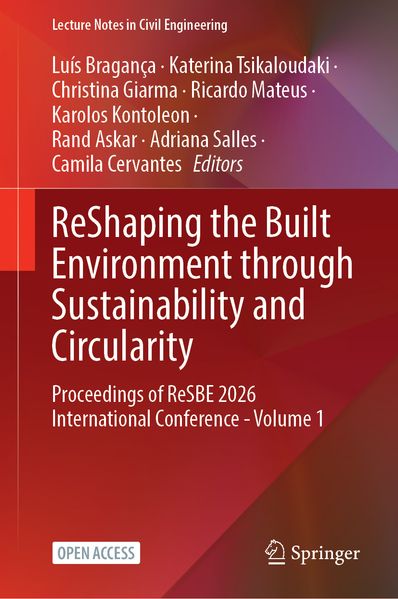 ReShaping the Built Environment through Sustainability and Circularity