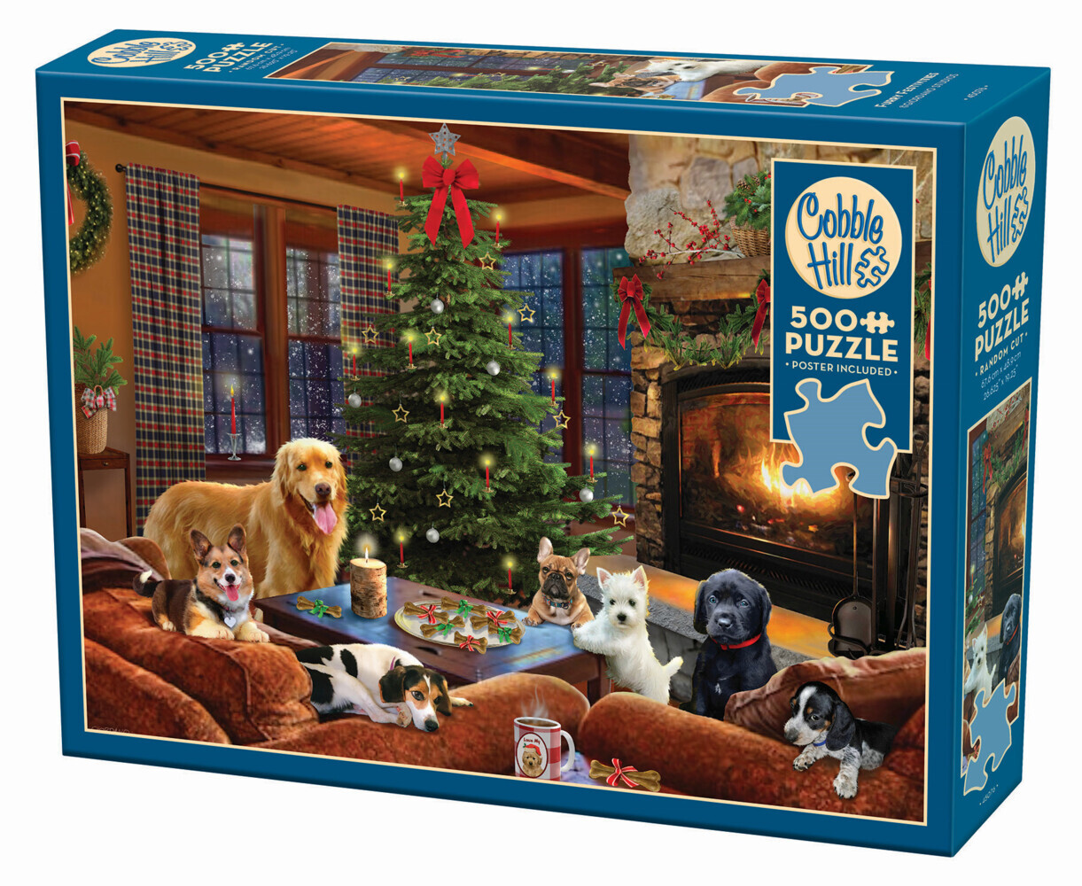 Hunde am Kamin 500 Teile