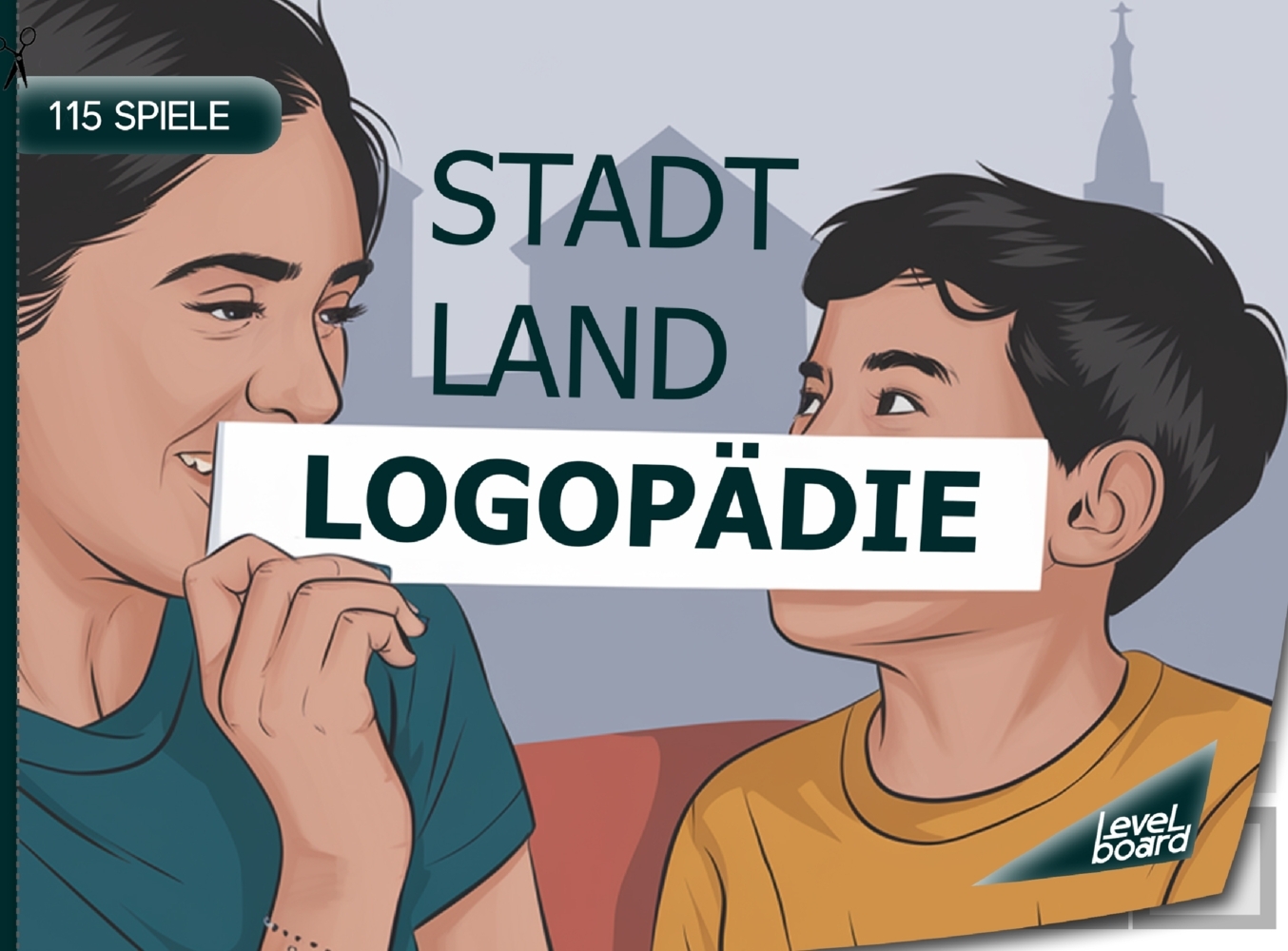 Stadt Land Logopädie - 115 Spielblöcke