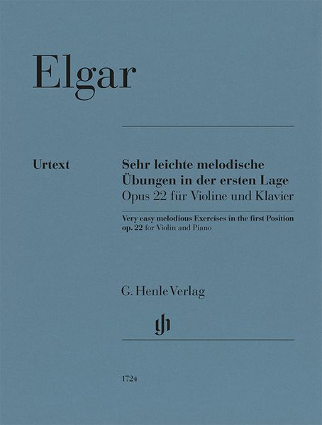 Edward Elgar - Sehr leichte melodische Übungen in der ersten Lage op. 22 für Violine und Klavier