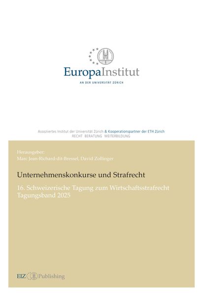 Unternehmenskonkurse und Strafrecht