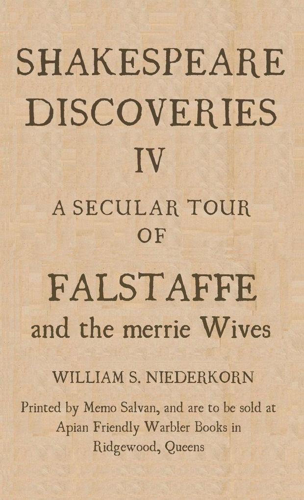 Shakespeare Discoveries IV