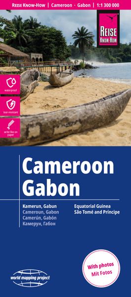 Reise Know-How Landkarte Kamerun Gabun | Cameroon Gabon (1:1.300.000)