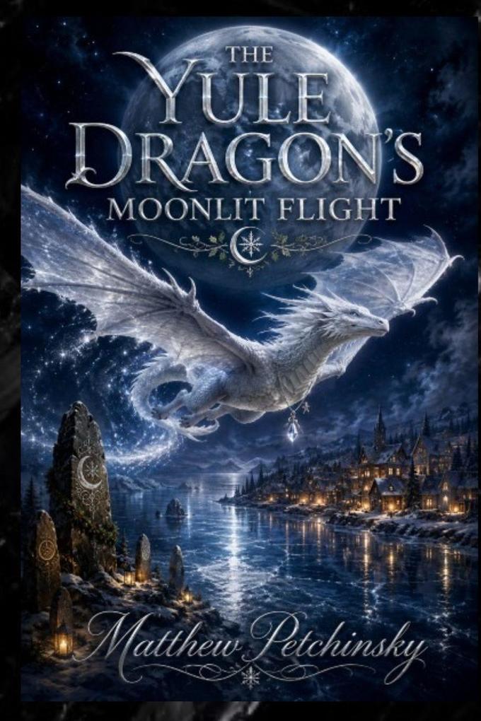 The Yule Dragon's Moonlit Flight