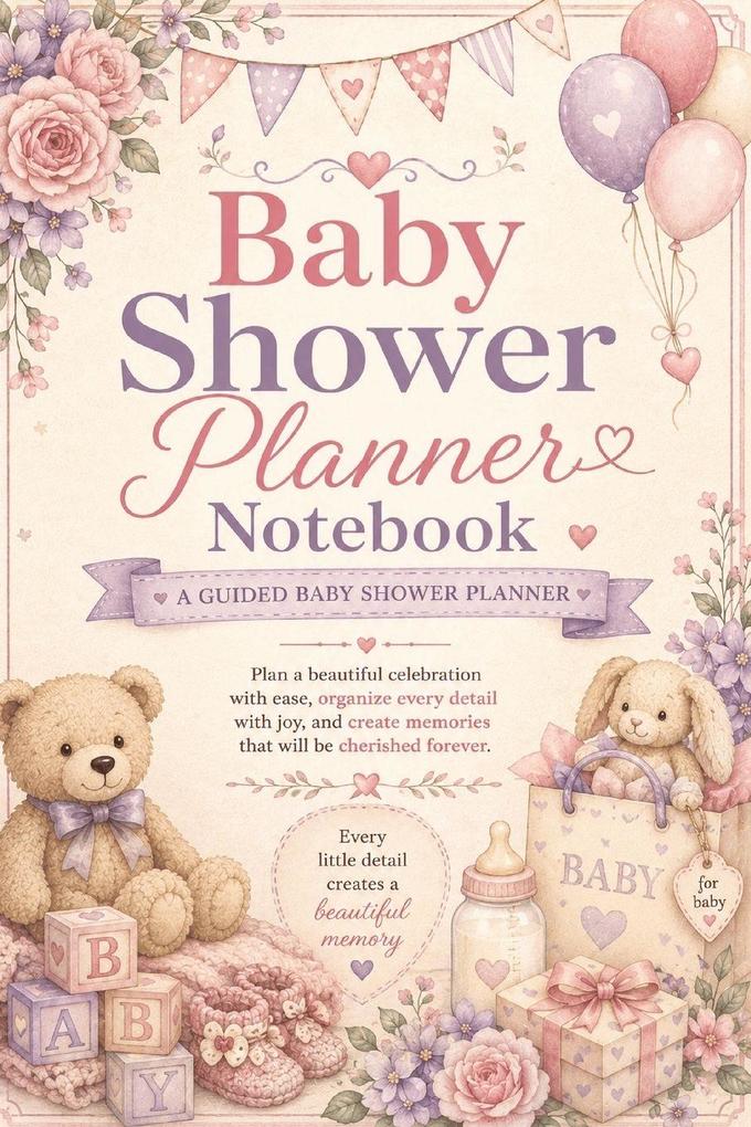 Baby Shower Planner Notebook