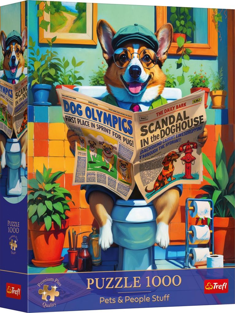 Puzzle Premium Plus 1000 Haustiere & Menschenkram 2