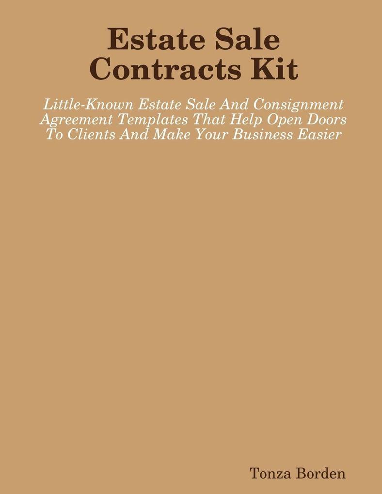 Estate Sale Contracts Kit