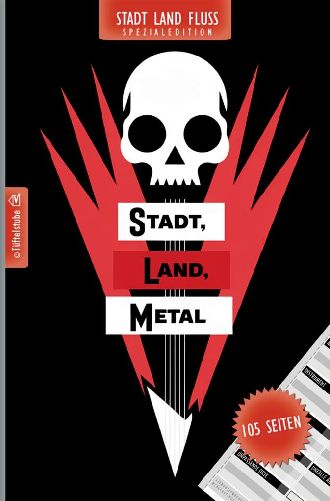 Stadt Land Metal - 105 Seiten - Stadt-Land-Fluss-Spezialedition für Metalfans