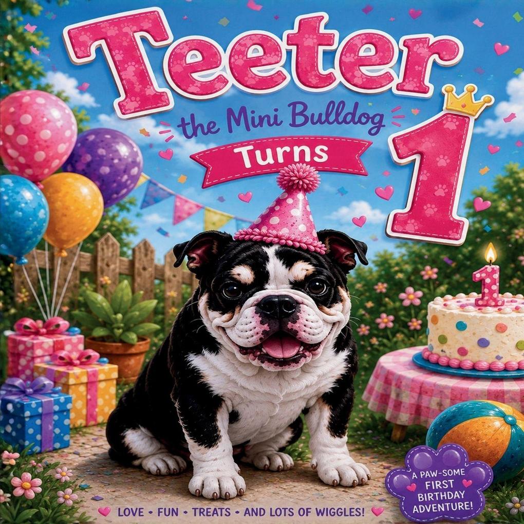 Teeter the Mini Bulldog Turns 1