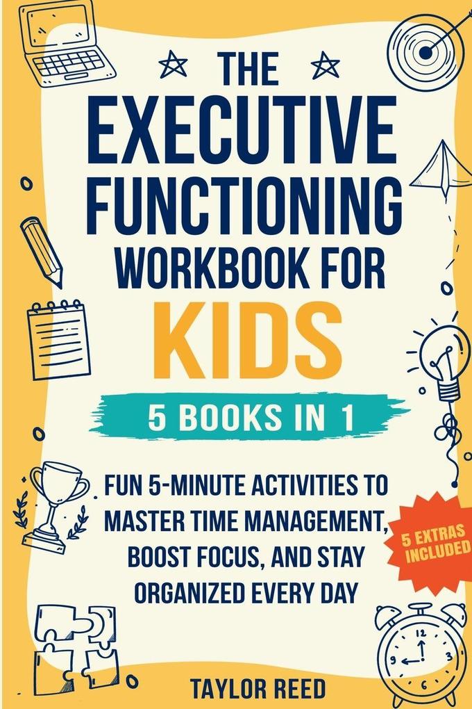 The Executive Functioning Workbook for Kids-5 Books in 1