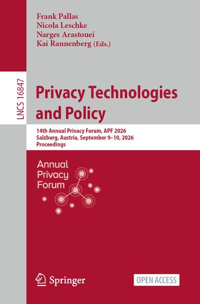 Privacy Technologies and Policy