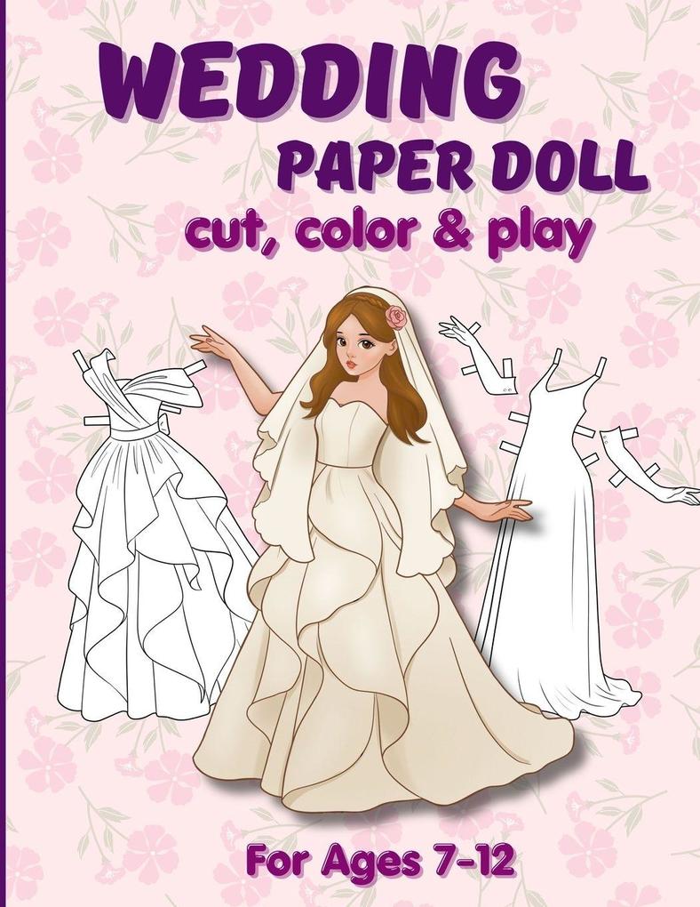 Wedding Paper Doll Cut Color & Play