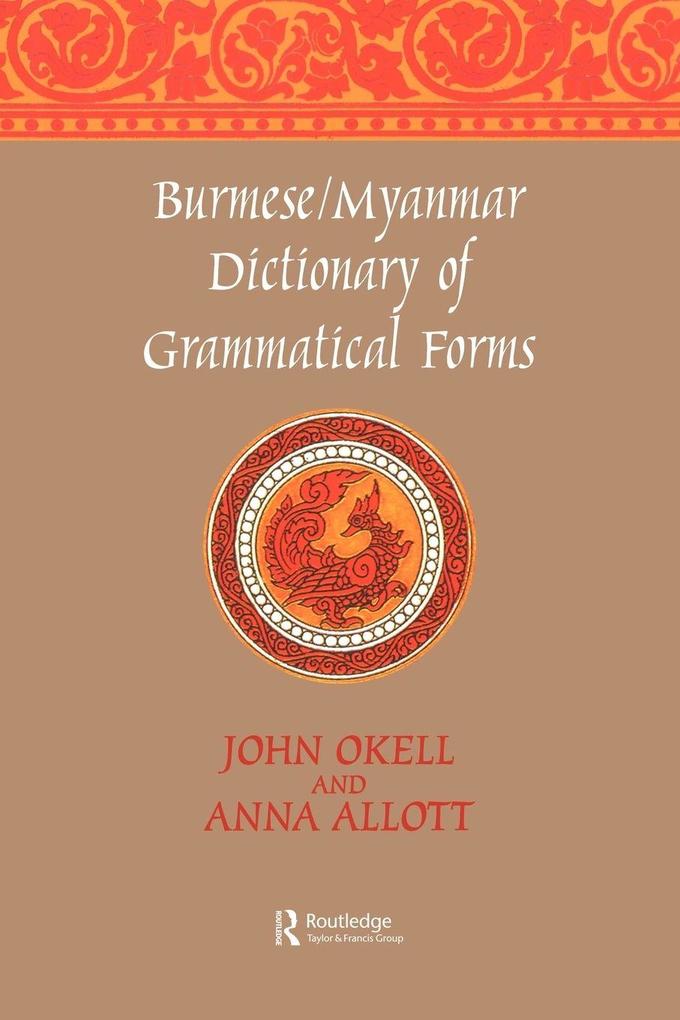 Burmese (Myanmar) Dictionary of Grammatical Forms