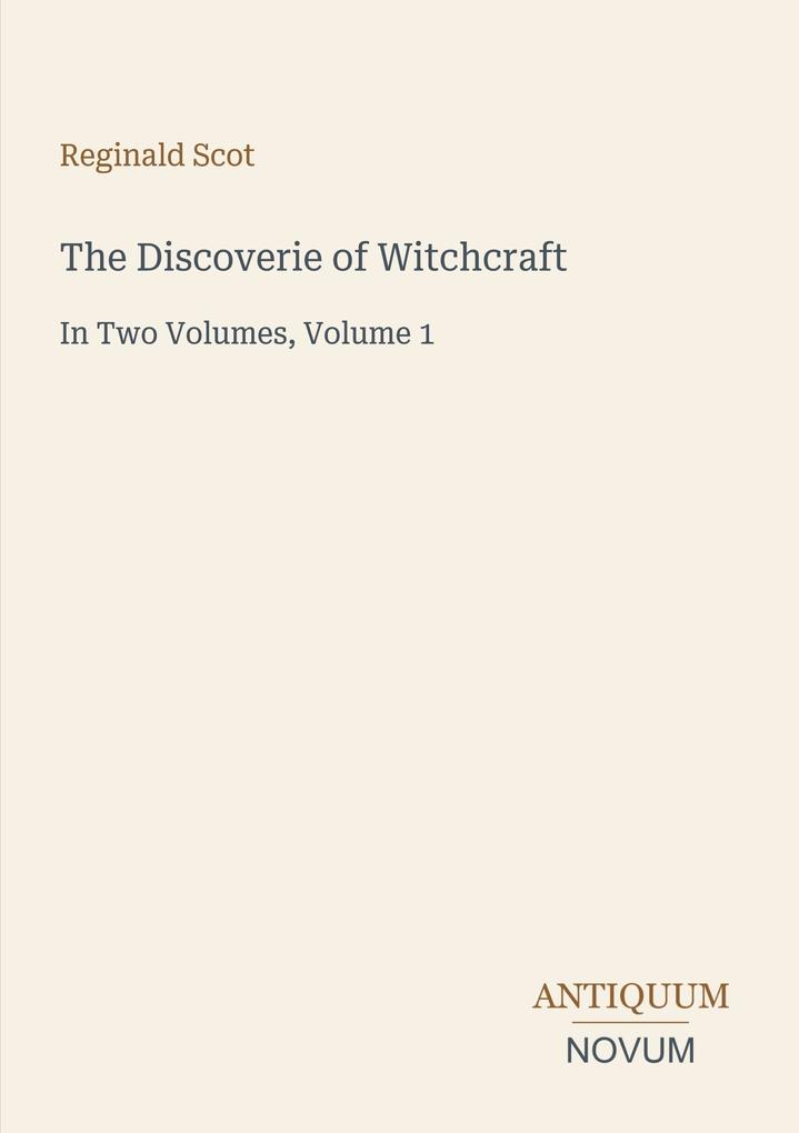 The Discoverie of Witchcraft