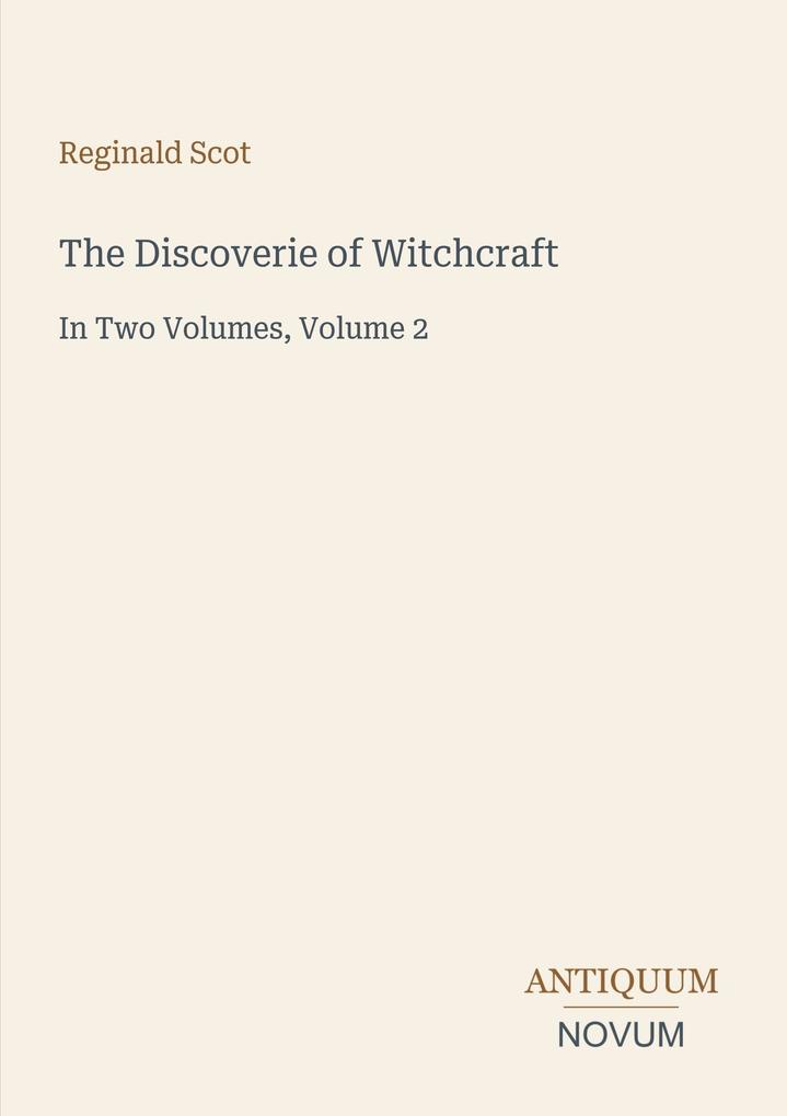 The Discoverie of Witchcraft