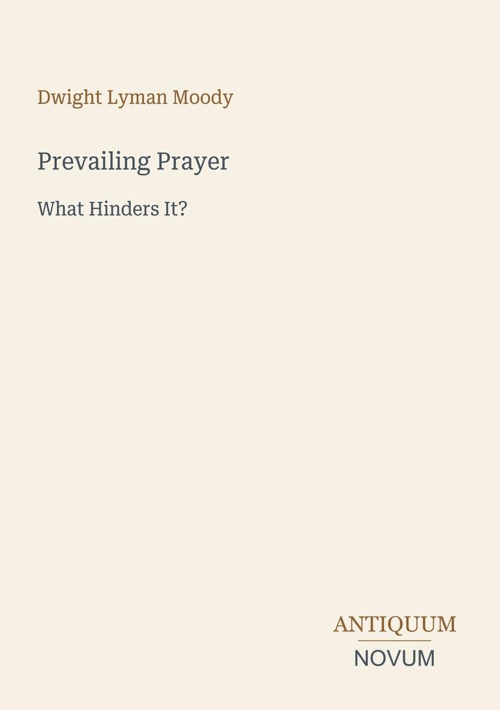 Prevailing Prayer