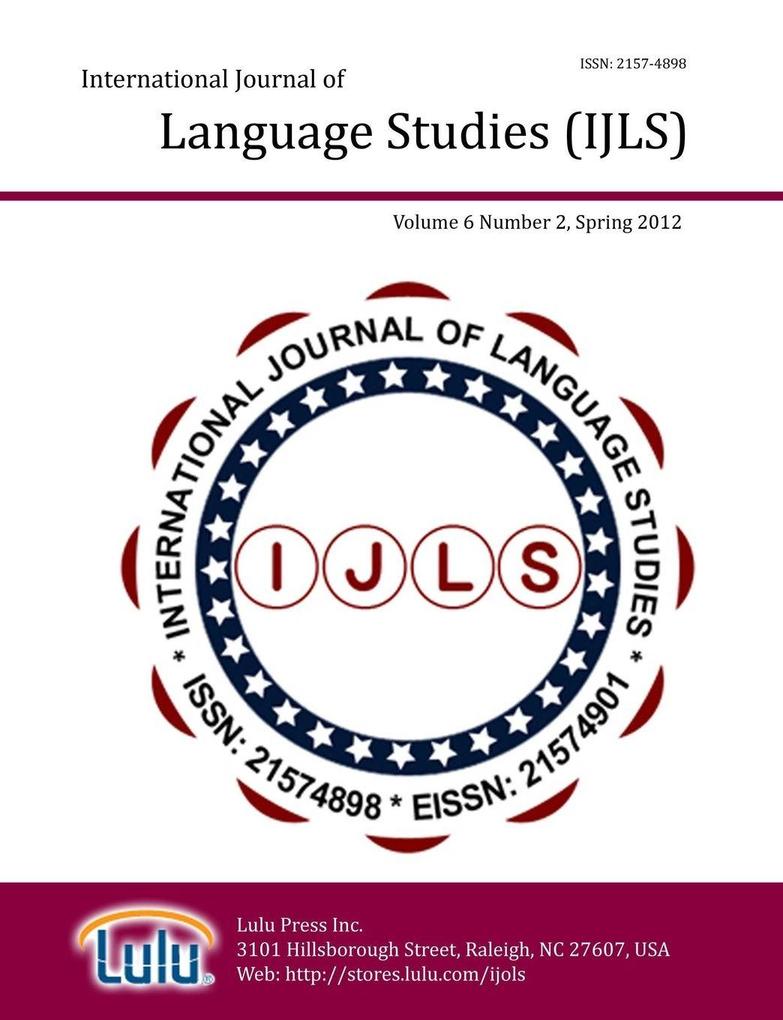International Journal of Language Studies (IJLS) - volume 6(2)
