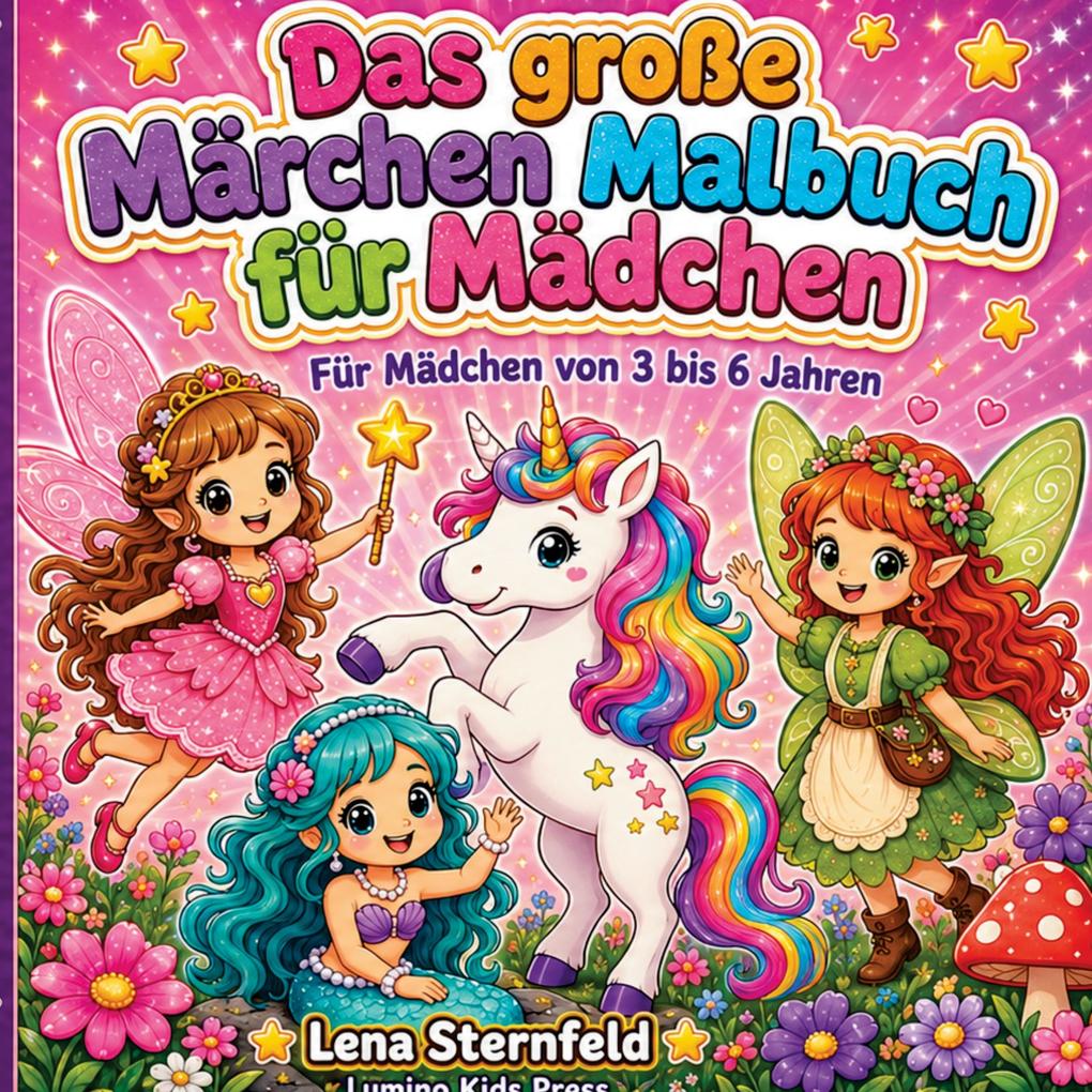 Das große Märchen Malbuch für Mädchen