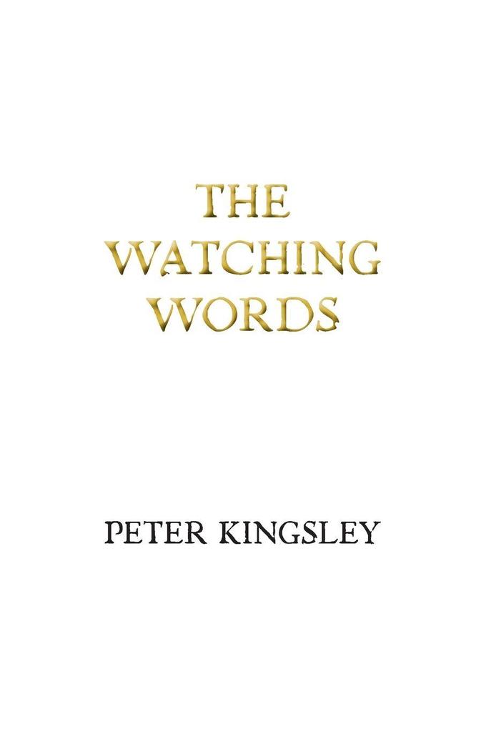 THE WATCHING WORDS