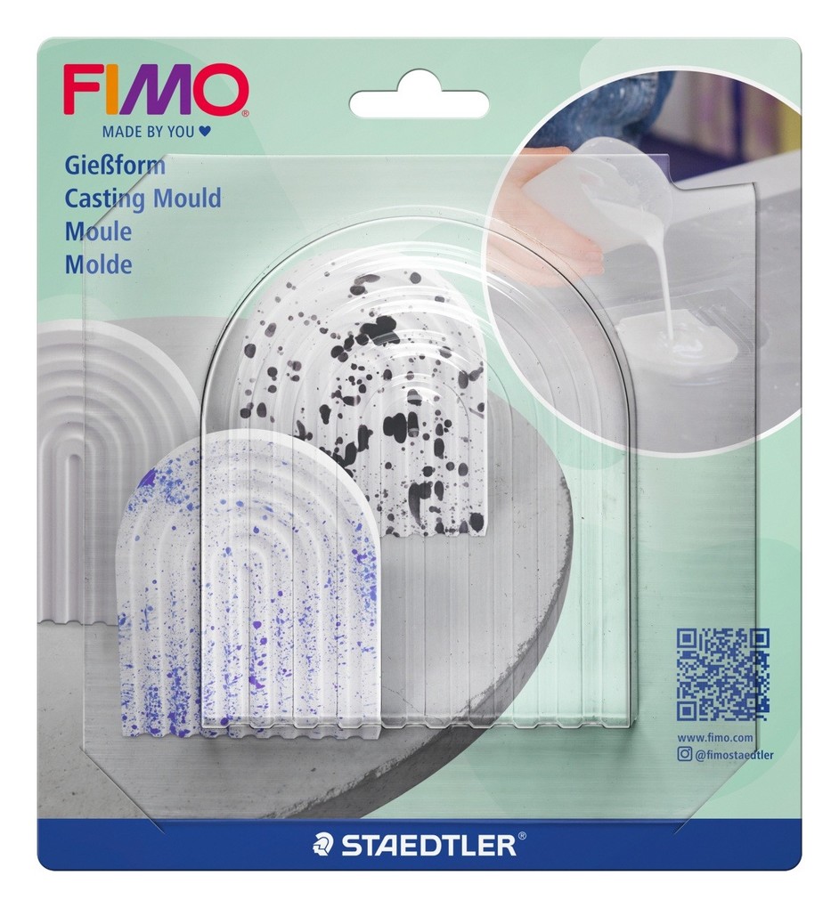 STAEDTLER FIMO Gießform Schale Regenbogen 1 Stück