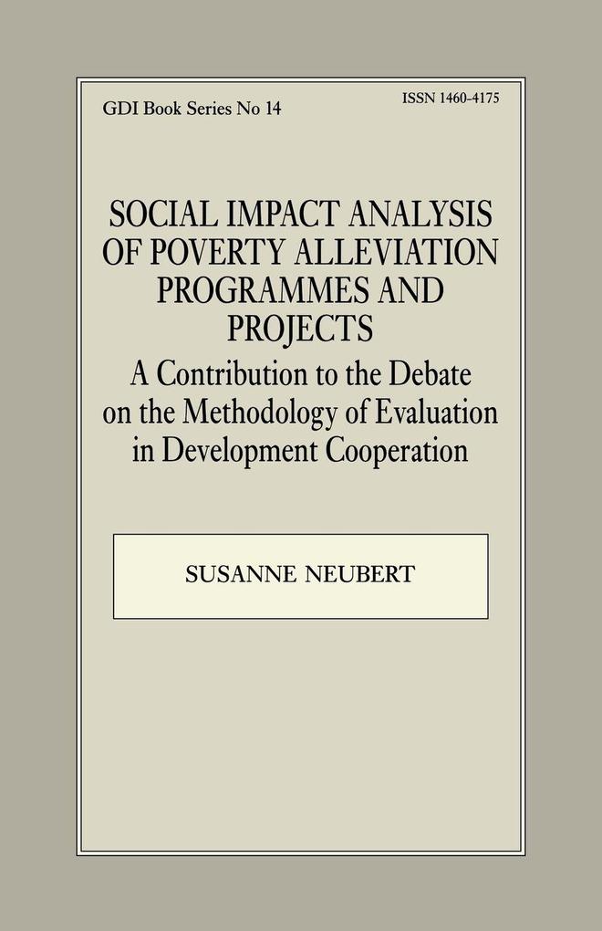 Social Impact Analysis of Poverty Alleviation Programmes and Projects