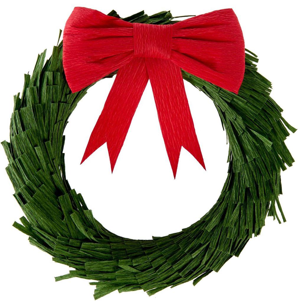 Adventskranz Grün Papier Ø 24cm
