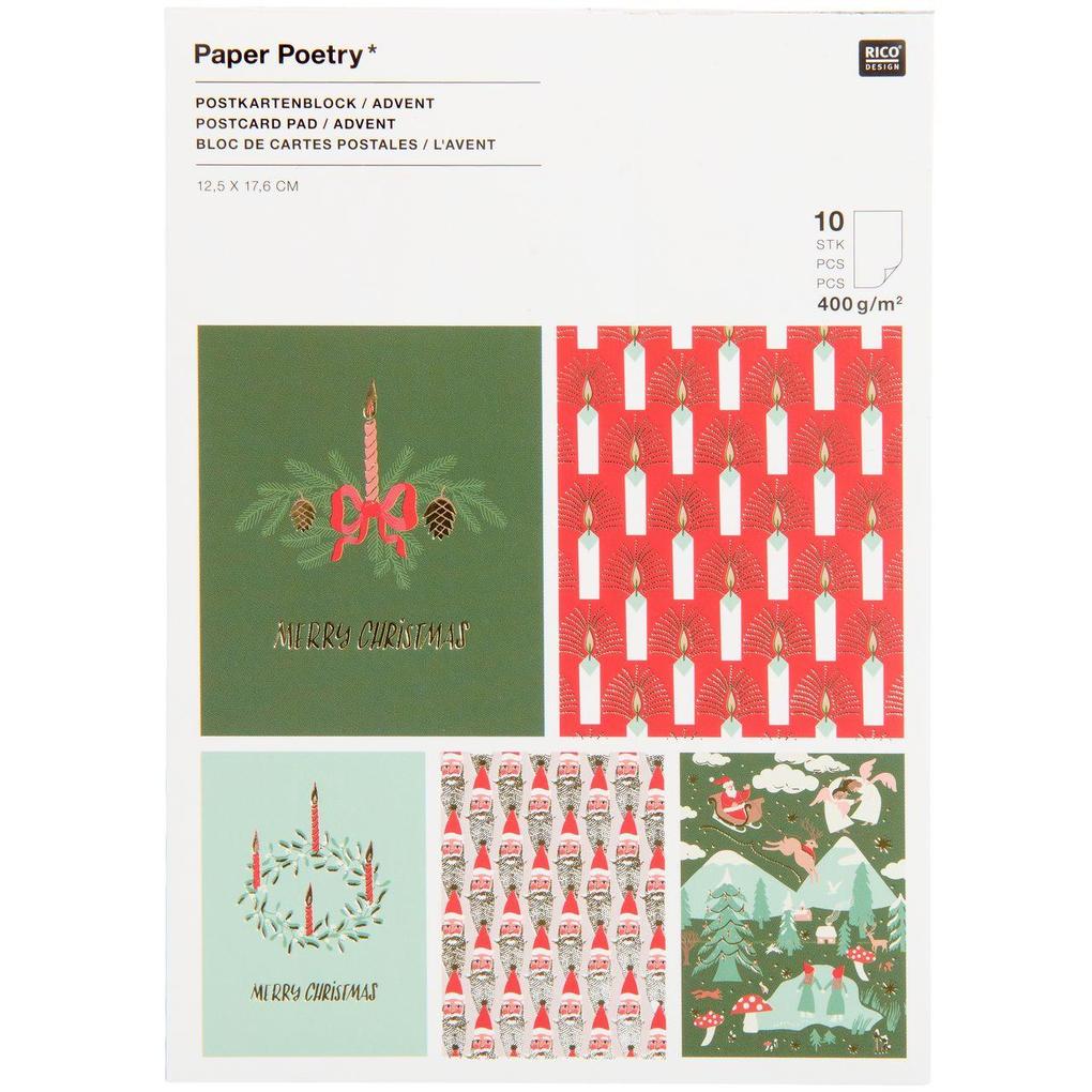 Postkartenblock Advent Advent FSC MIX