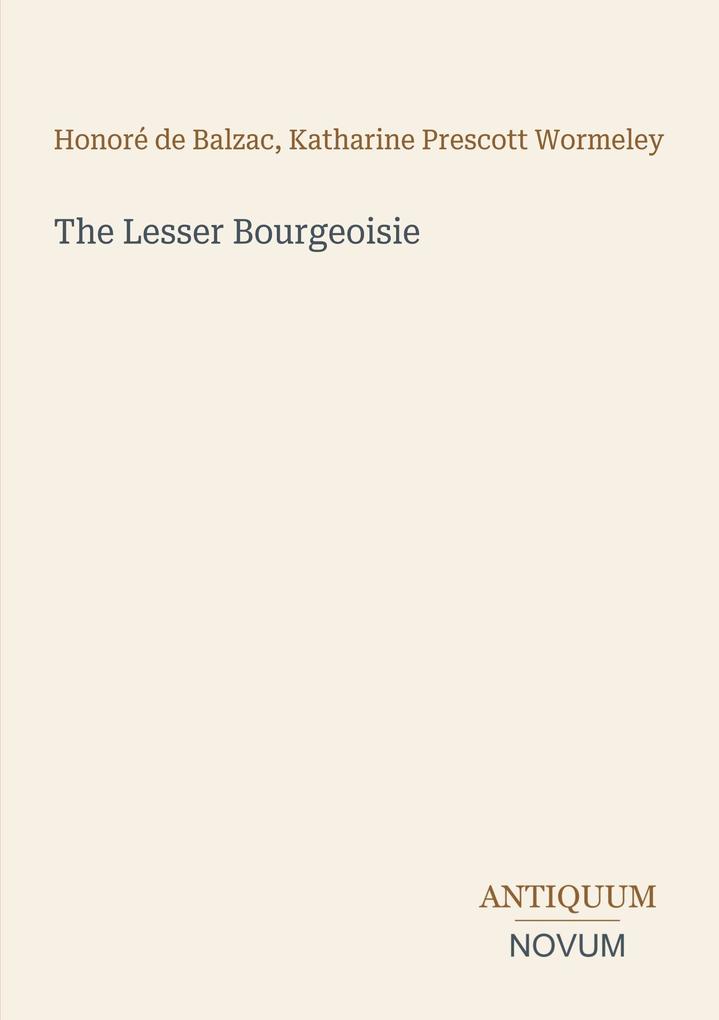 The Lesser Bourgeoisie
