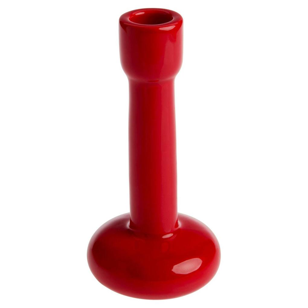 Porzellan Kerzenhalter Rot 17 x 8 x 8cm