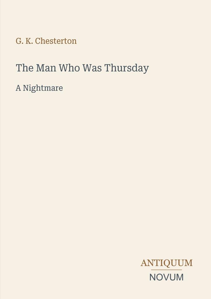 The Man Who Was Thursday
