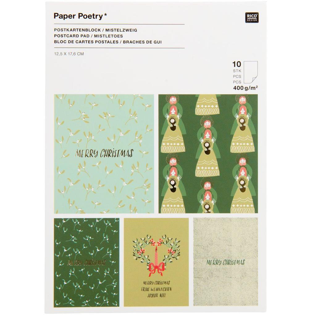 Postkartenblock Mistelzweige FSC MIX