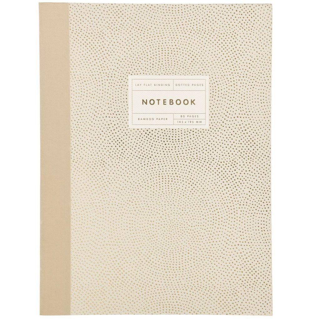 Notizbuch S Punkte Gold