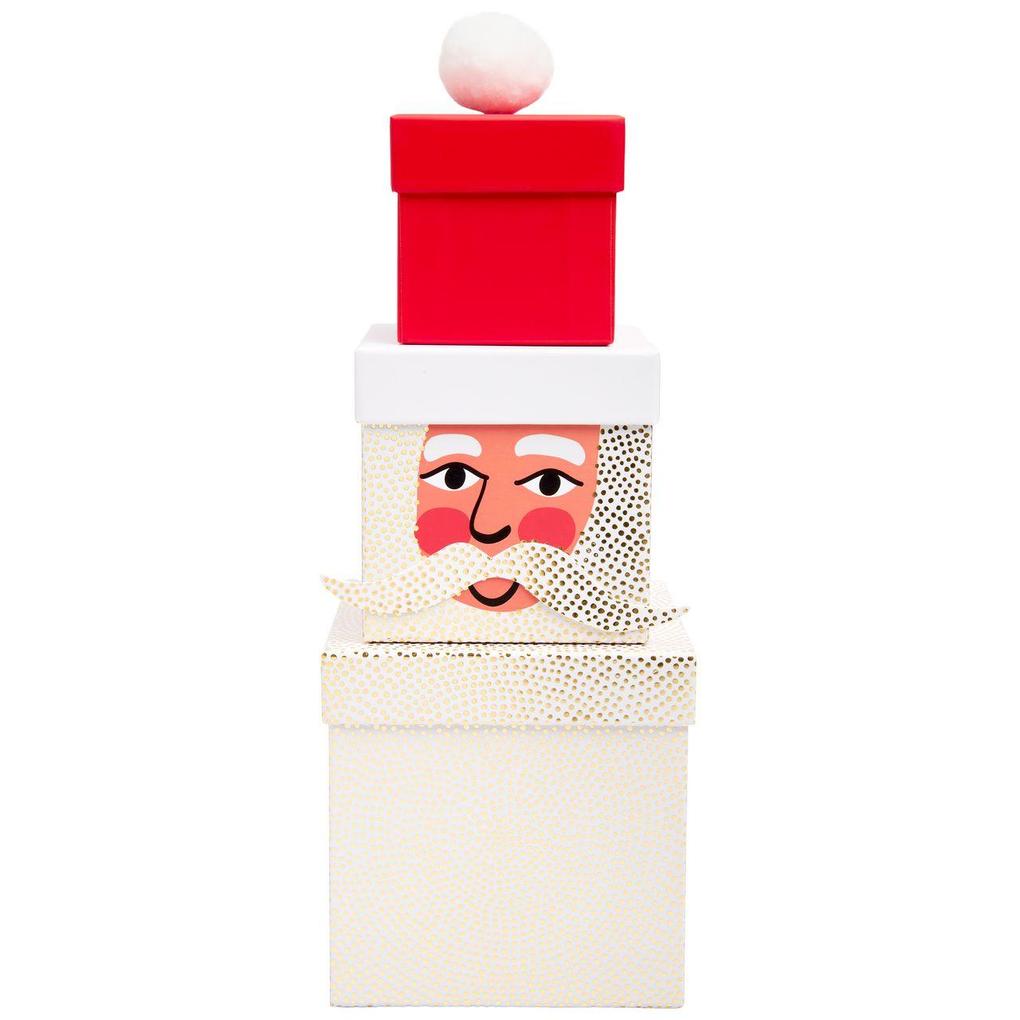 Geschenkboxen-Set Weihnachtsmann Advent FSC MIX
