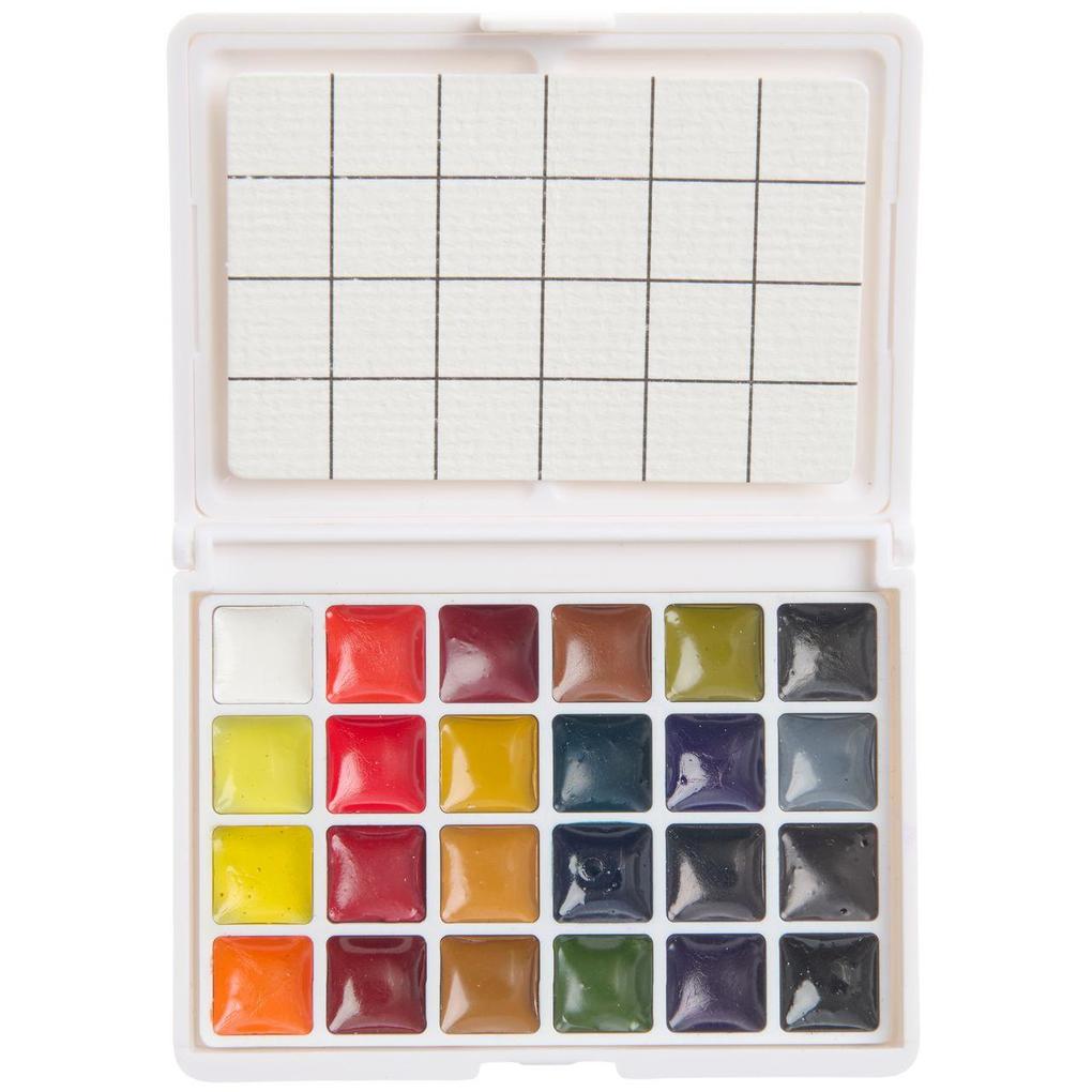 Mini Aquarellfarbkasten 24 Farben Standart