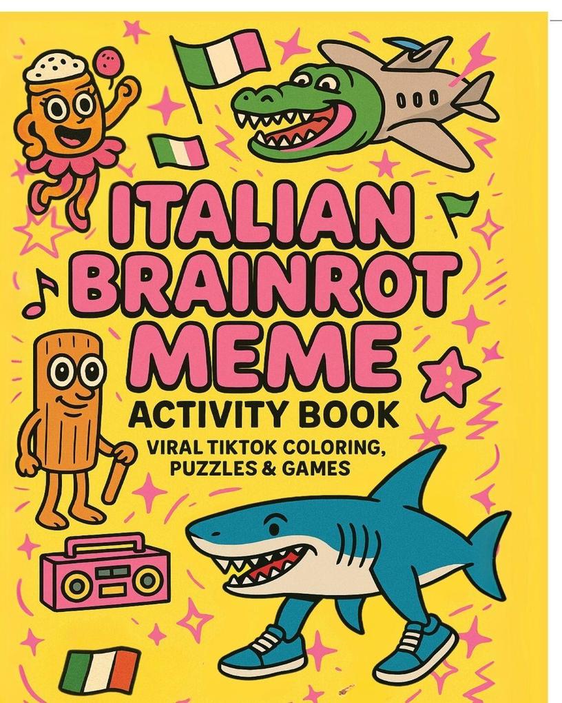 Italian Brainrot Meme Activity Book