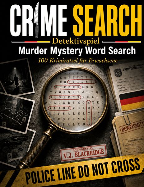 Crime Search | Detektivspiel | Murder Mystery Word Search