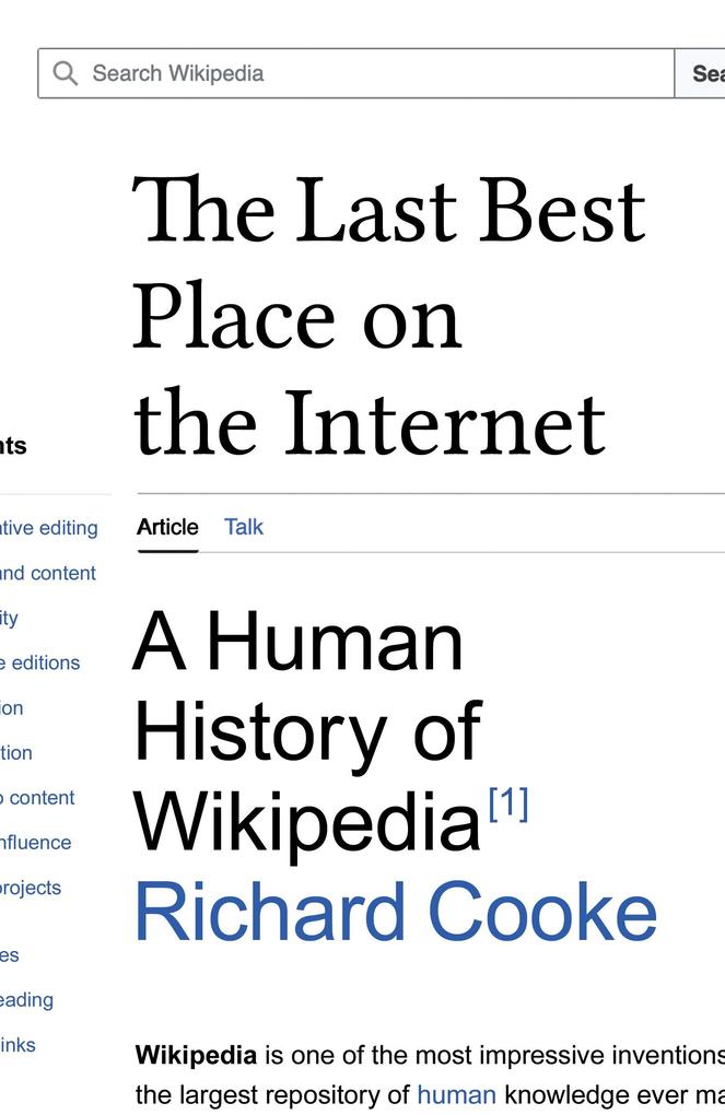 The Last Best Place on the Internet