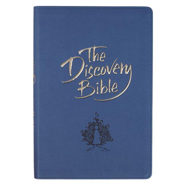 The Discovery Bible Faux Leather Navy