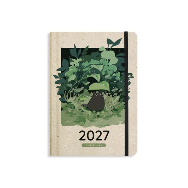 matabooks - A5 Kalender Samaya 2027 Farbe: Rainy Green (DE/EN)