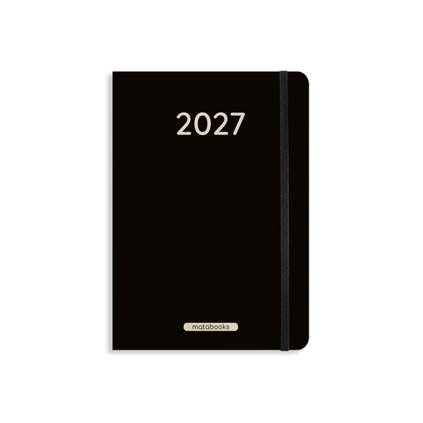 matabooks - A5 Kalender Samaya 2027 Farbe: Black (DE/EN)