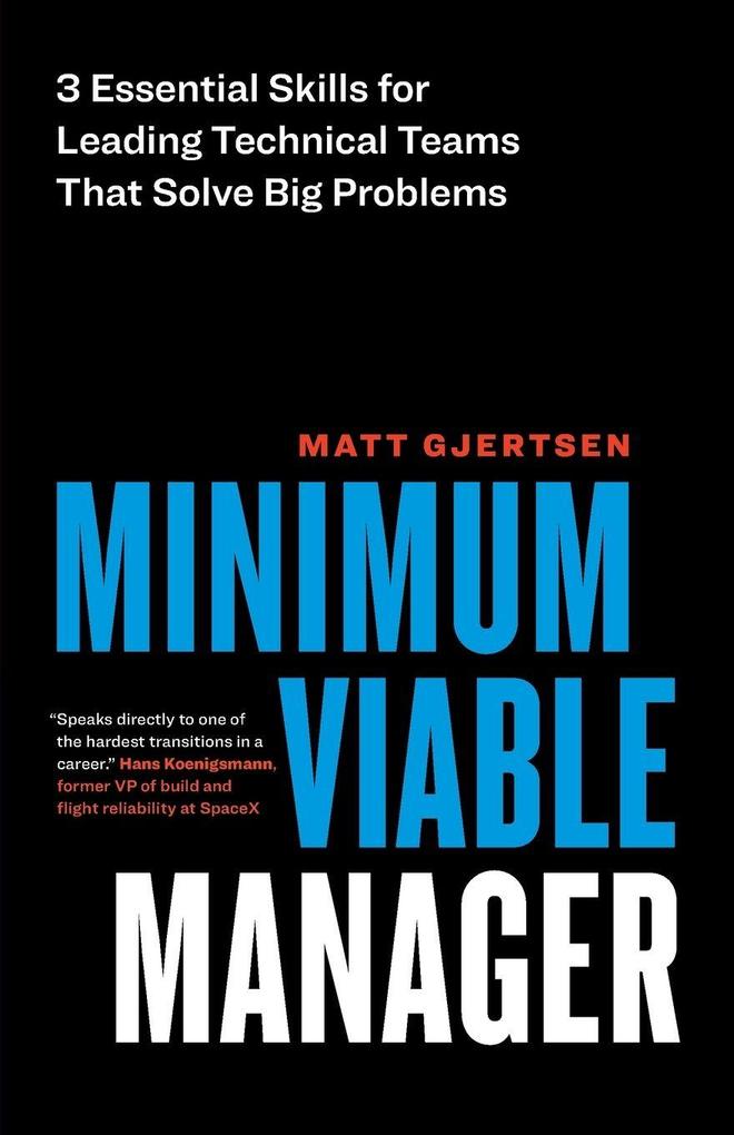 Minimum Viable Manager