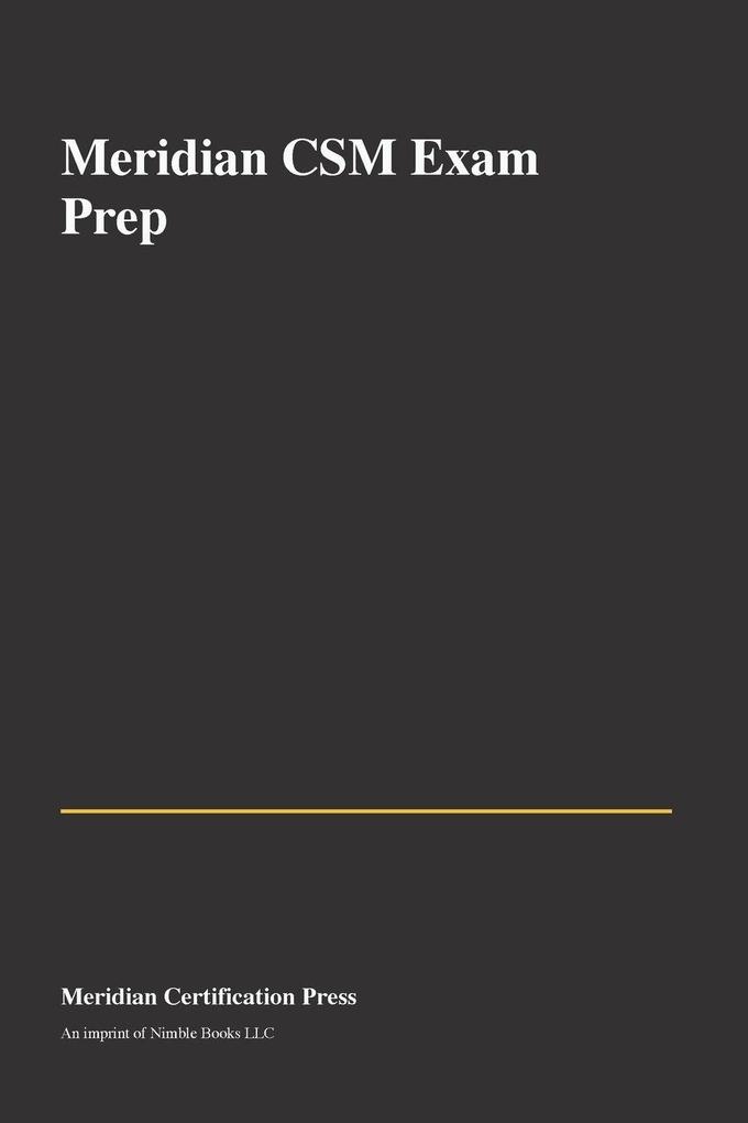 Meridian CSM Exam Prep