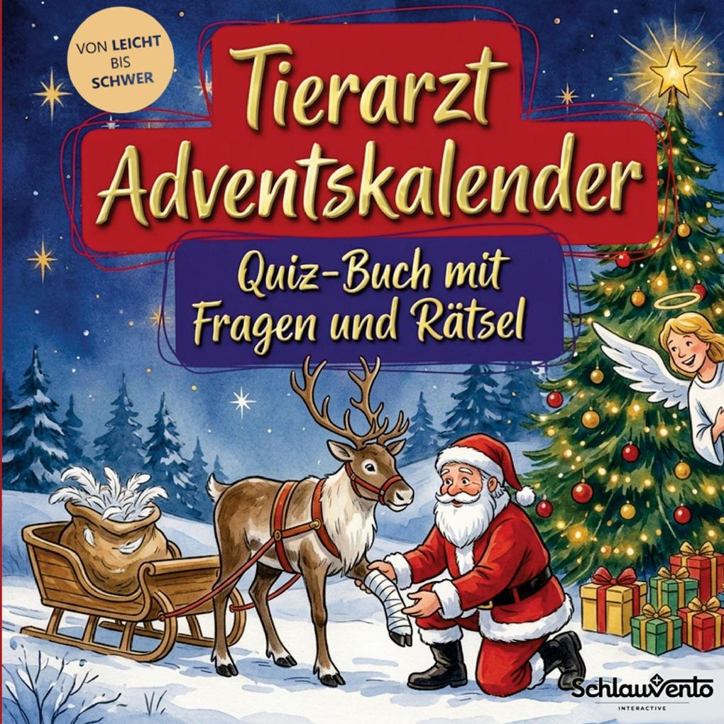 Tierarzt-Adventskalender: Quiz-Buch mit Fragen und Rätsel