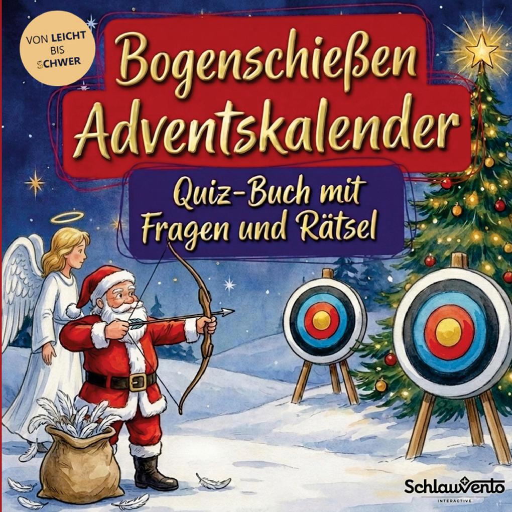 Bogenschießen-Adventskalender: Quiz-Buch mit Fragen und Rätsel
