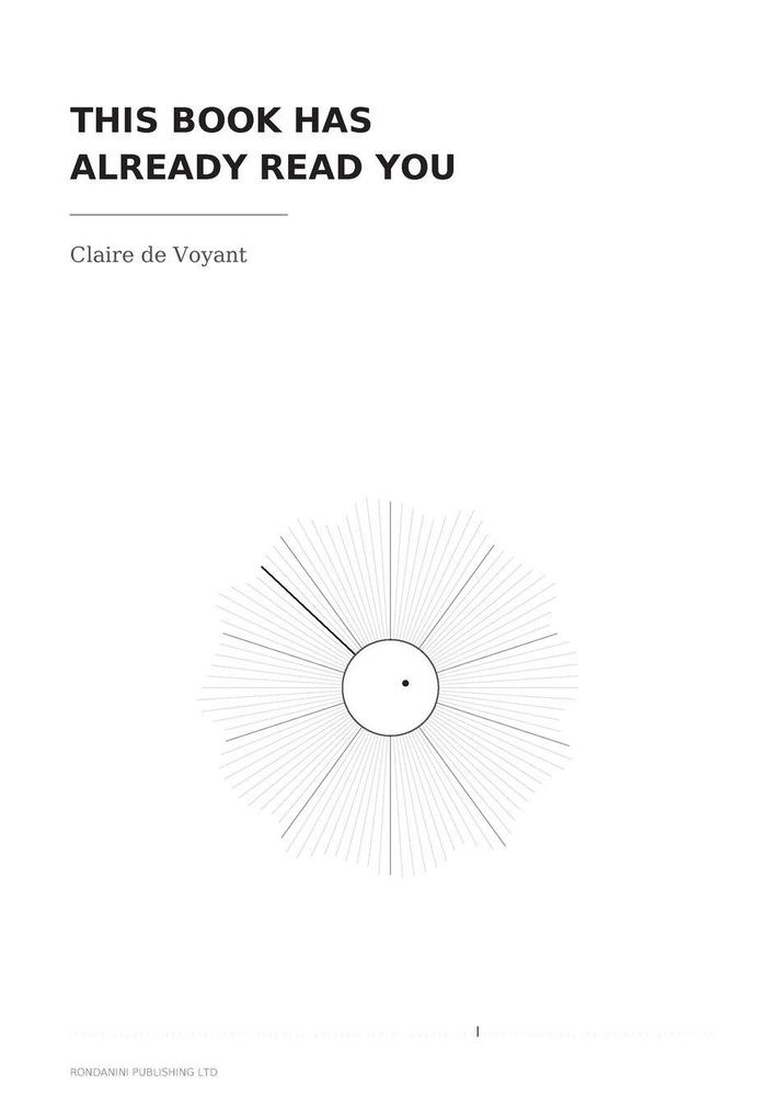 THIS BOOK HAS ALREADY READ YOU