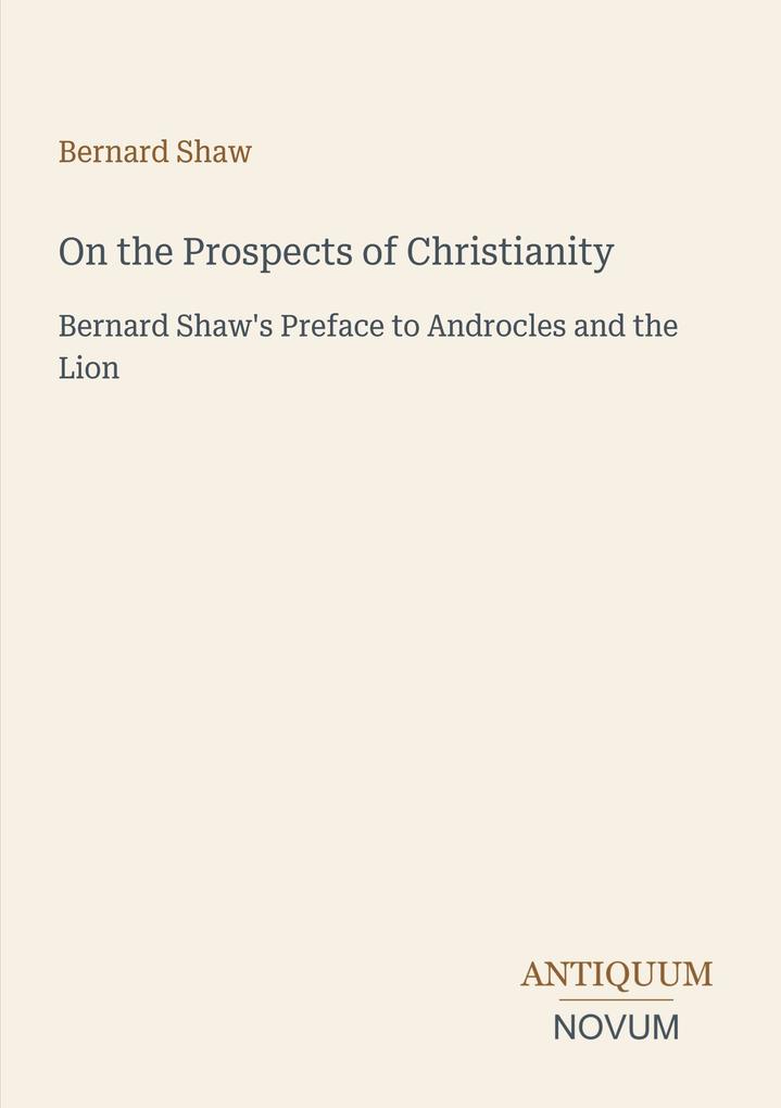 On the Prospects of Christianity